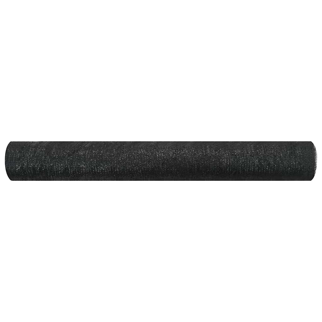 vidaXL Zaunblende Schwarz 1,5x10 m HDPE 75 g/m²
