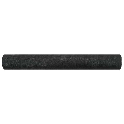 vidaXL Zaunblende Schwarz 1,5x10 m HDPE 75 g/m²