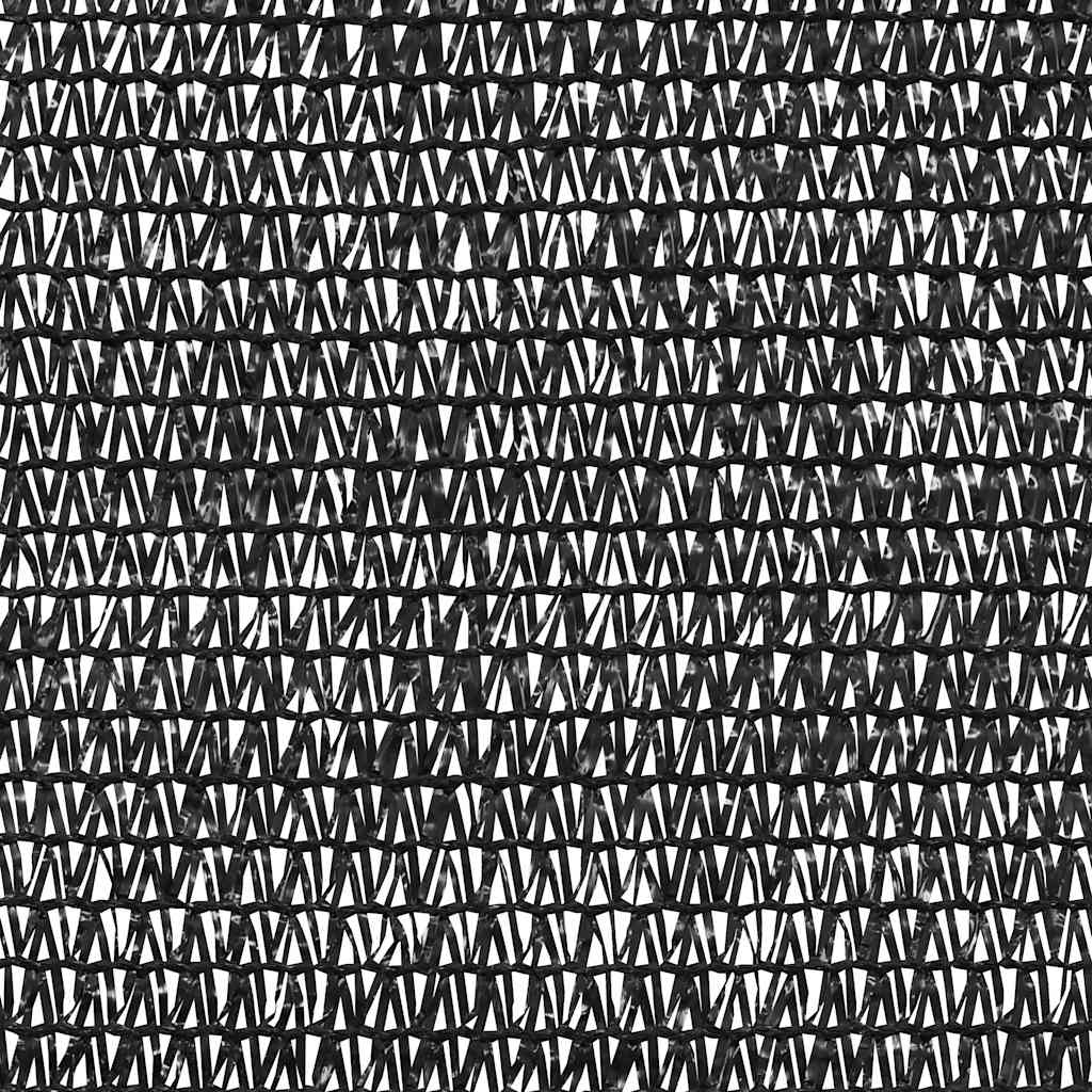 vidaXL Zaunblende Schwarz 1,5x25 m HDPE 75 g/m²