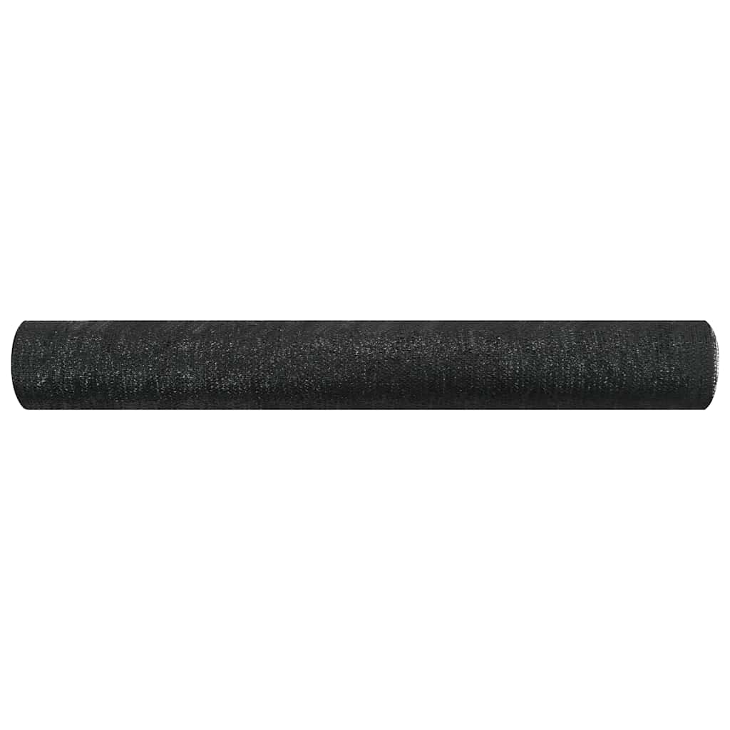 vidaXL Zaunblende Schwarz 1,5x50 m HDPE 75 g/m²