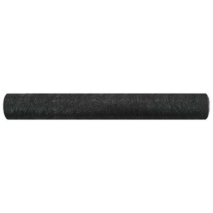 vidaXL Zaunblende Schwarz 1,5x50 m HDPE 75 g/m²