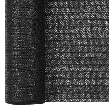 vidaXL Zaunblende Schwarz 1,8x10 m HDPE 75 g/m²