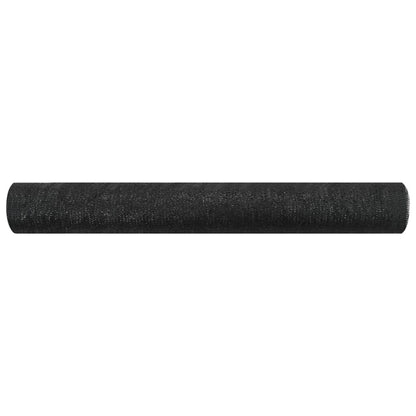 vidaXL Zaunblende Schwarz 1,8x25 m HDPE 75 g/m²