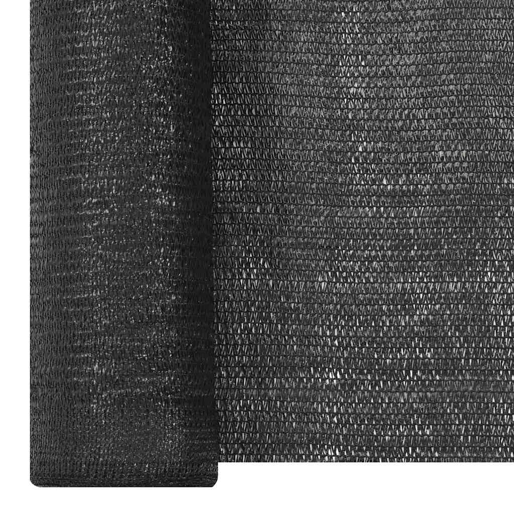 vidaXL Zaunblende Schwarz 1x50 m HDPE 150 g/m²
