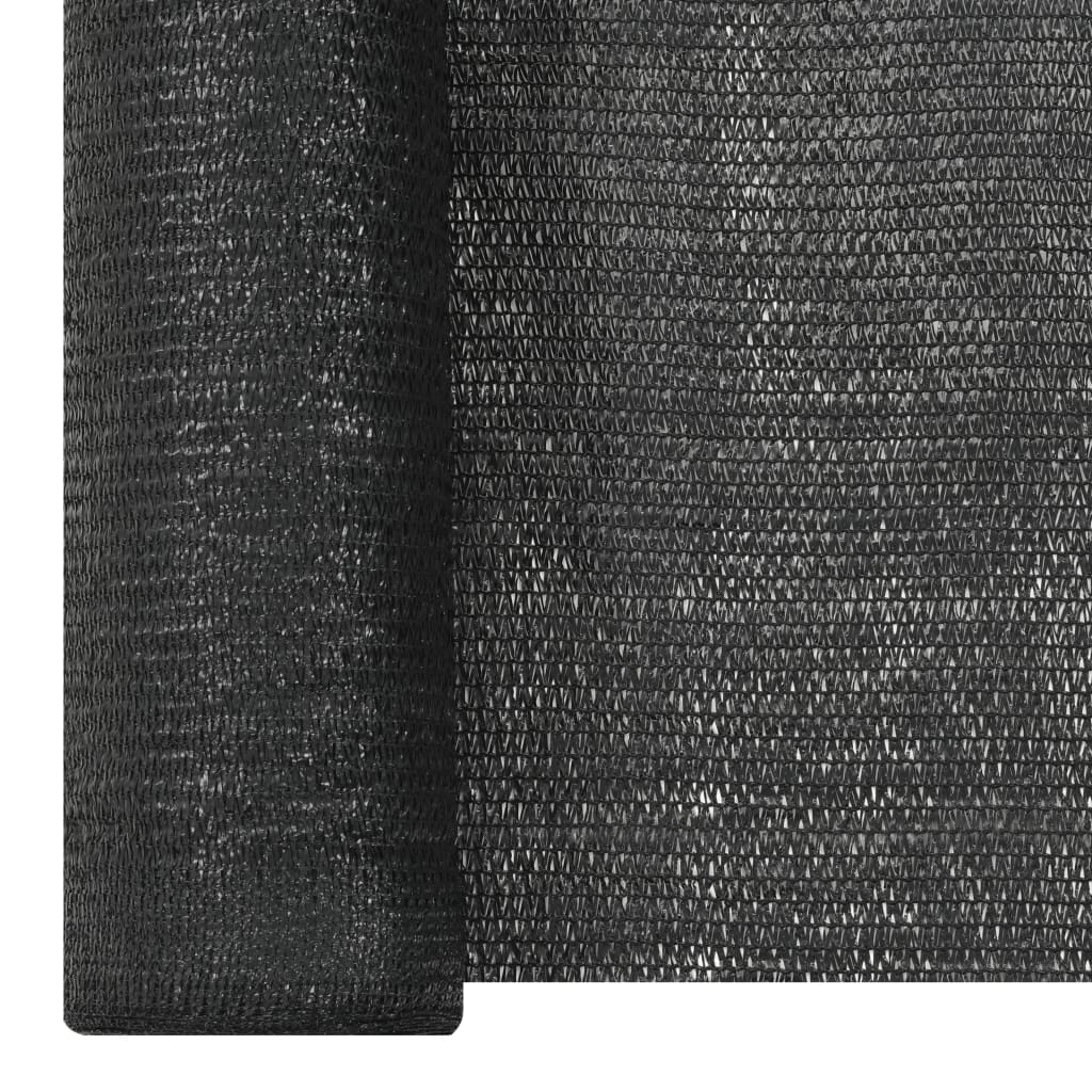 vidaXL Brise-vue noir 1,8x10 m HDPE 150 g/m²