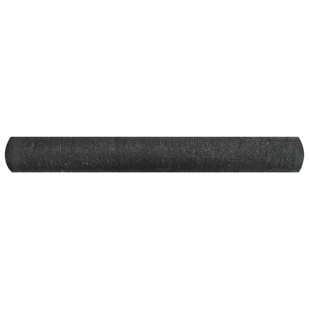 vidaXL Zaunblende Schwarz 1,8x25 m HDPE 150 g/m²