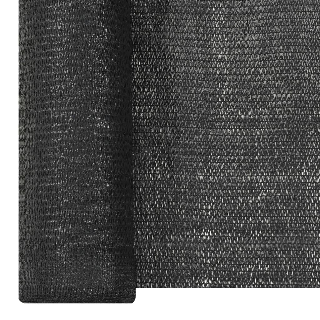 vidaXL Zaunblende Schwarz 3,6x25 m HDPE 150 g/m²