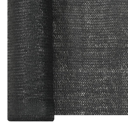 vidaXL Brise-vue noir 1x50 m HDPE 195 g/m²