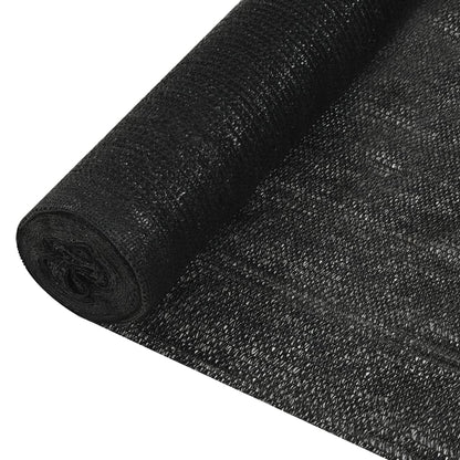 vidaXL Zaunblende Schwarz 1,2x50 m HDPE 195 g/m²