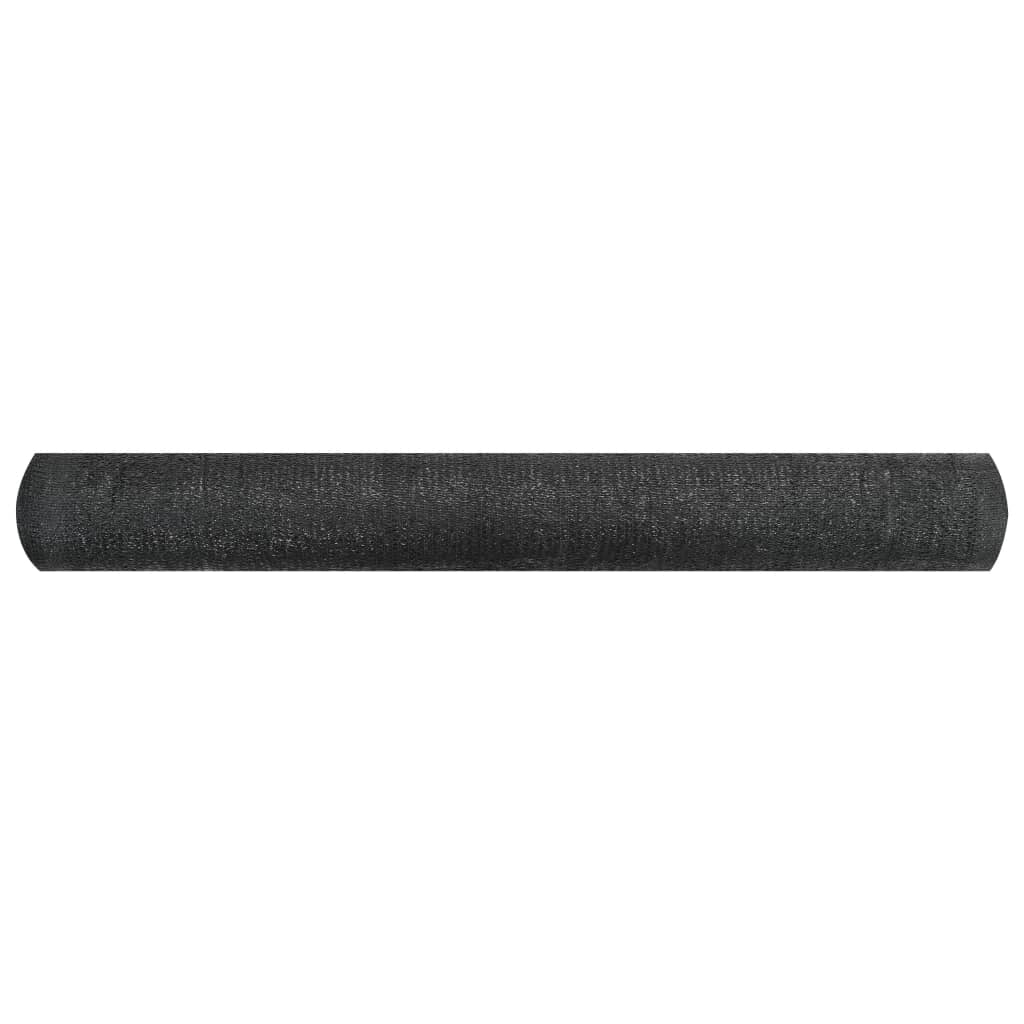 vidaXL Zaunblende Schwarz 1,2x50 m HDPE 195 g/m²