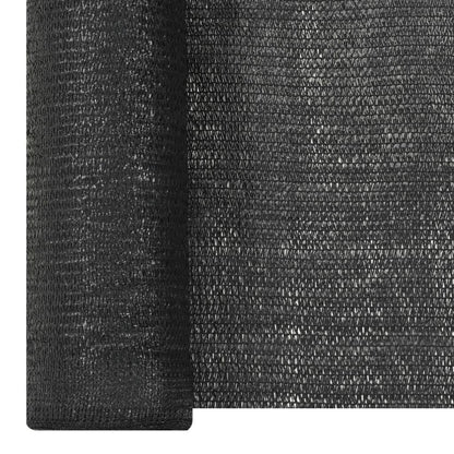 vidaXL Zaunblende Schwarz 1,2x50 m HDPE 195 g/m²