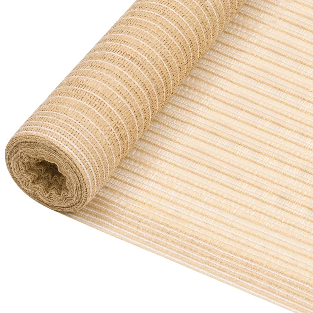 vidaXL Brise-vue beige 2x10 m PEHD 75 g/m²