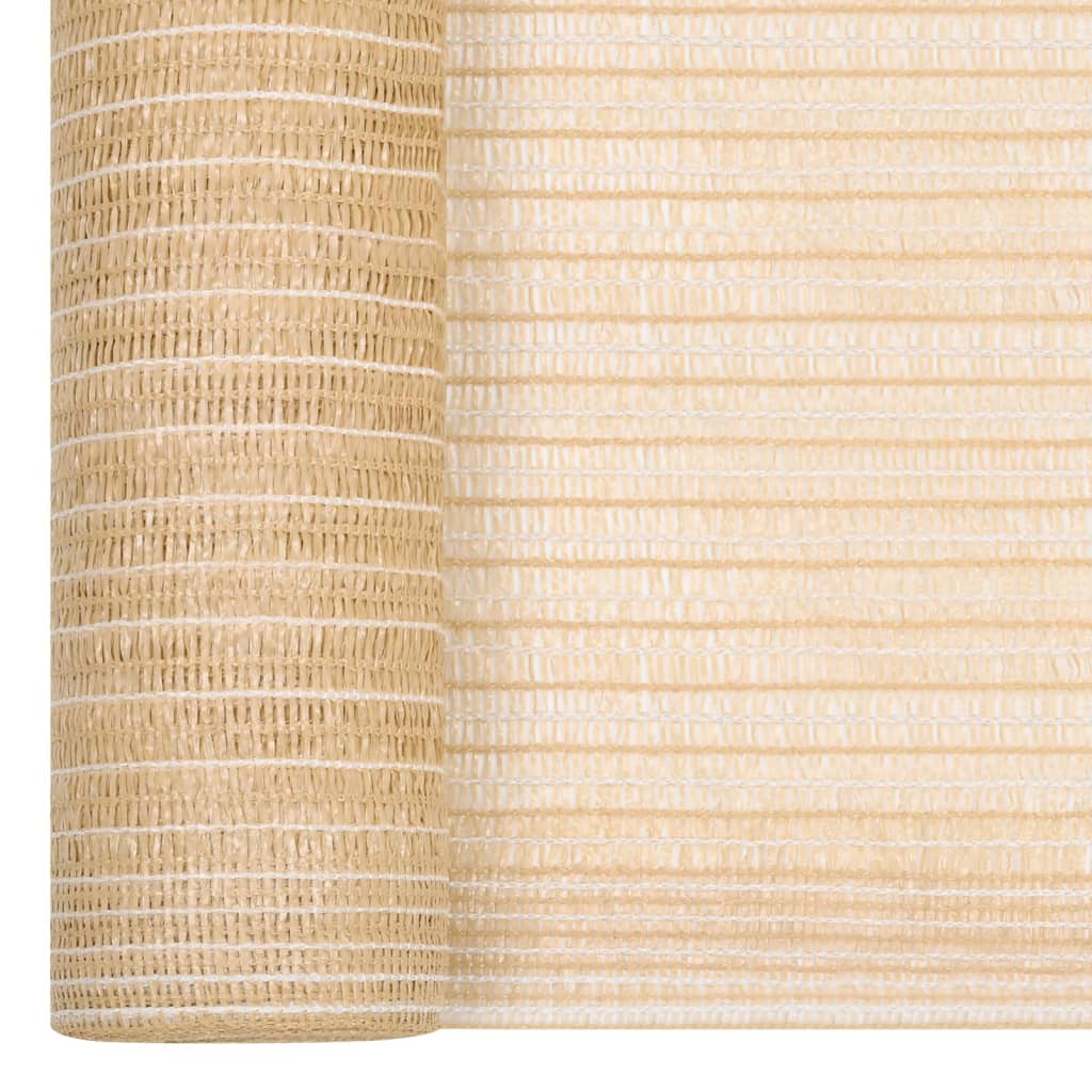 vidaXL Brise-vue beige 1,2x10 m PEHD 150 g/m²