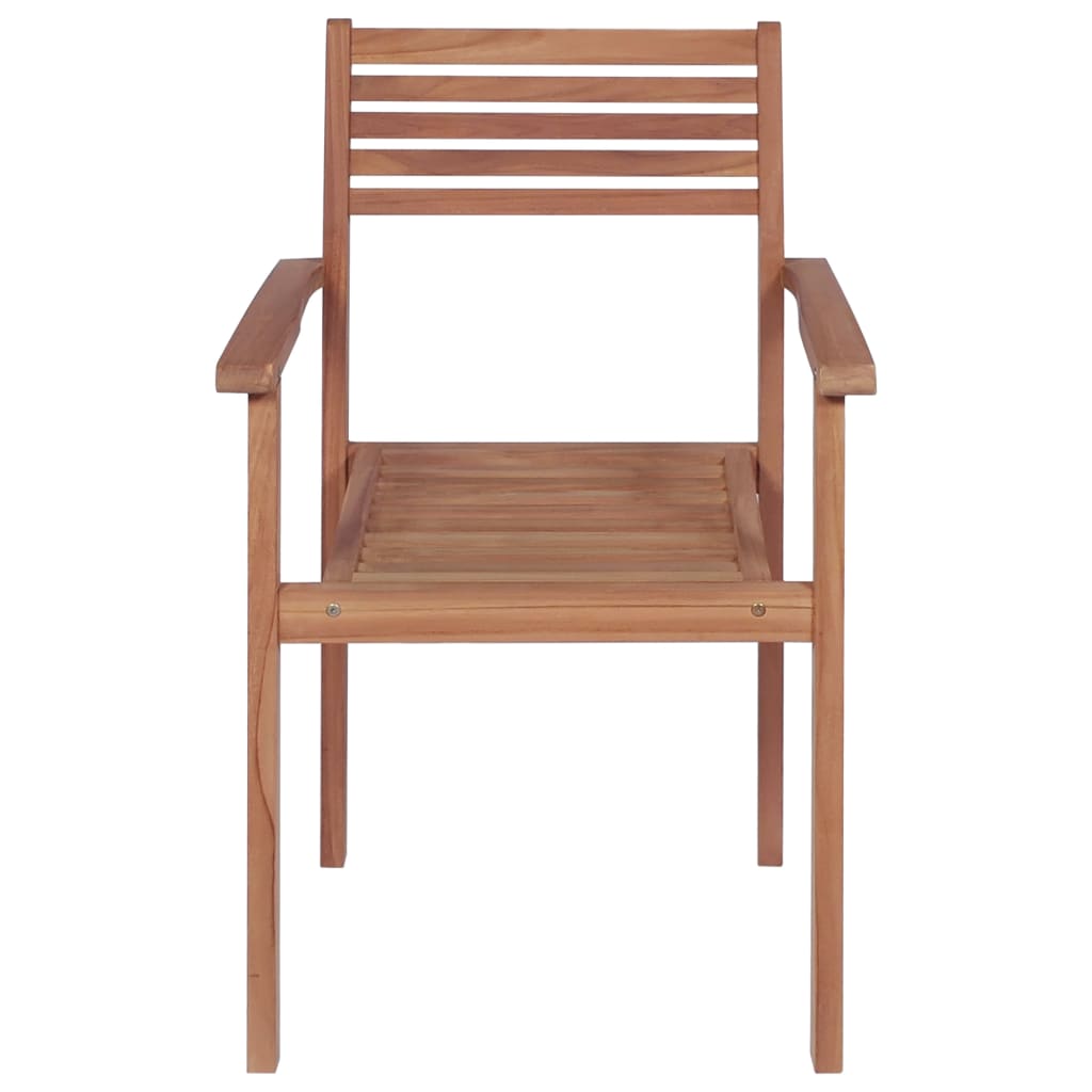 vidaXL Gartenstühle 2 Stk. mit Hellblauen Kissen Massivholz Teak