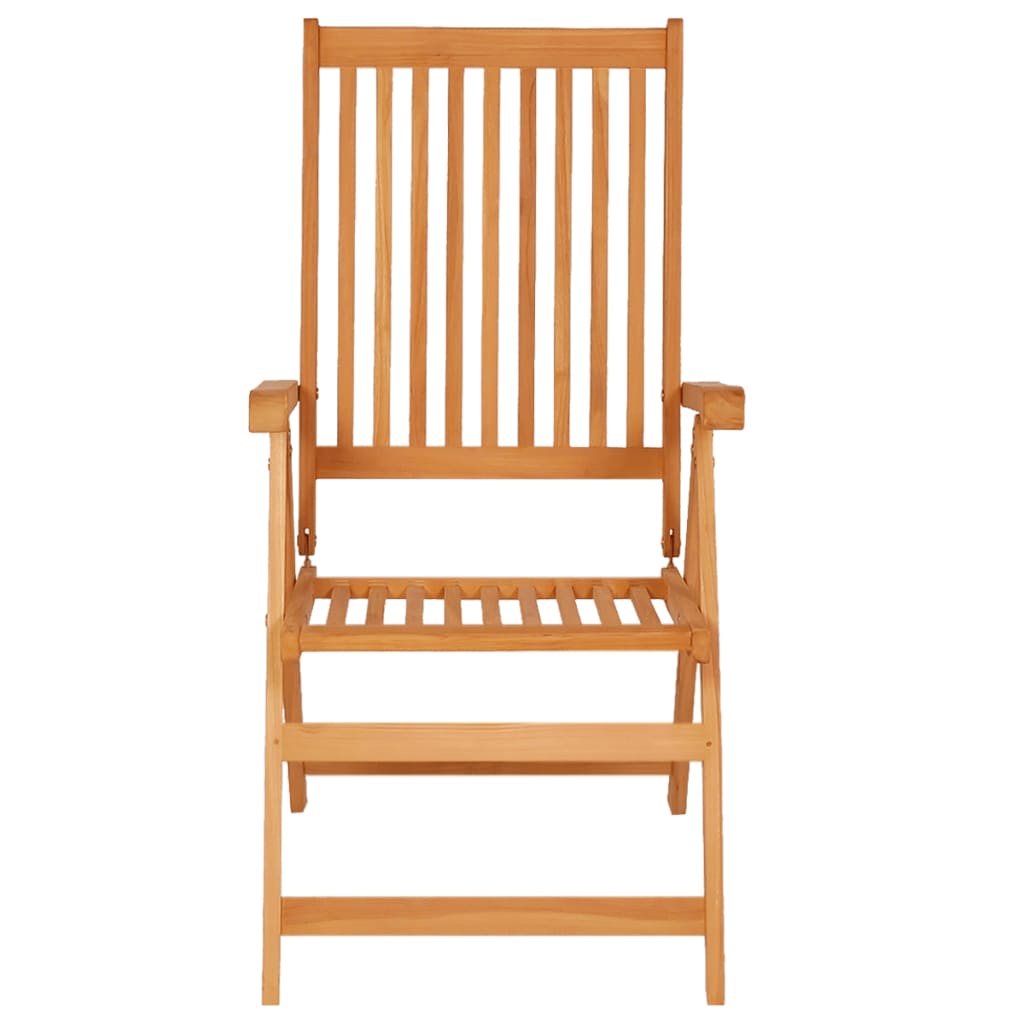 vidaXL Gartenstühle 2 Stk. mit Anthrazit Kissen Massivholz Teak
