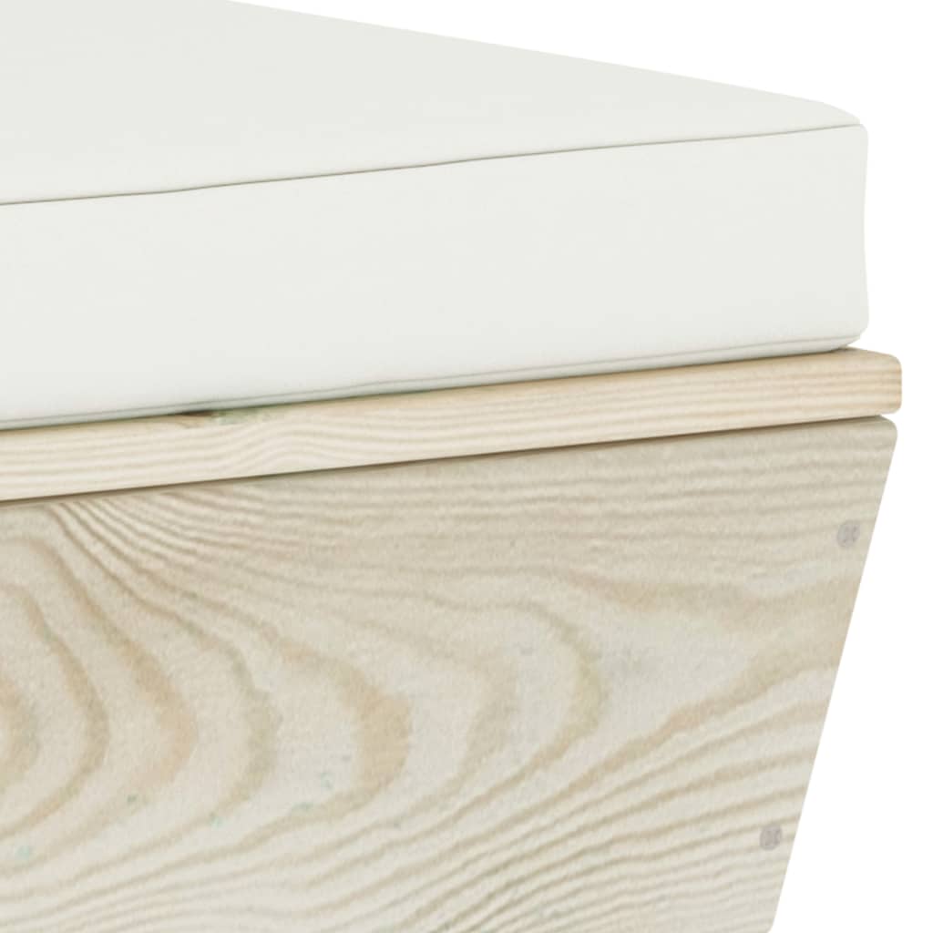 Garten-Palettensofa 2-Sitzer mit Kissen Fichtenholz