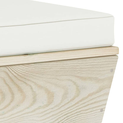 Garten-Palettensofa 2-Sitzer mit Kissen Fichtenholz