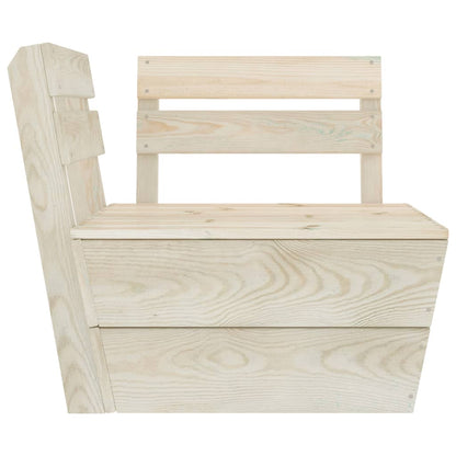 vidaXL Salon de jardin 4 pcs en palettes Bois de sapin imprégné