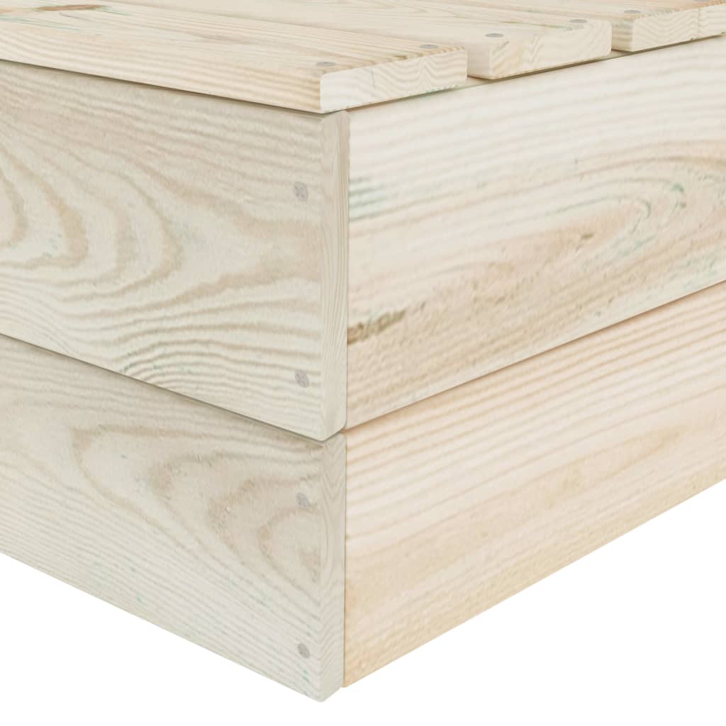 vidaXL Salon de jardin 4 pcs en palettes Bois de sapin imprégné