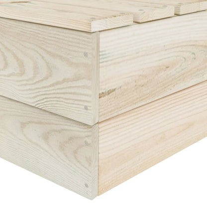 vidaXL Salon de jardin 4 pcs en palettes Bois de sapin imprégné