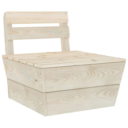 vidaXL Salon de jardin 4 pcs en palettes Bois de sapin imprégné