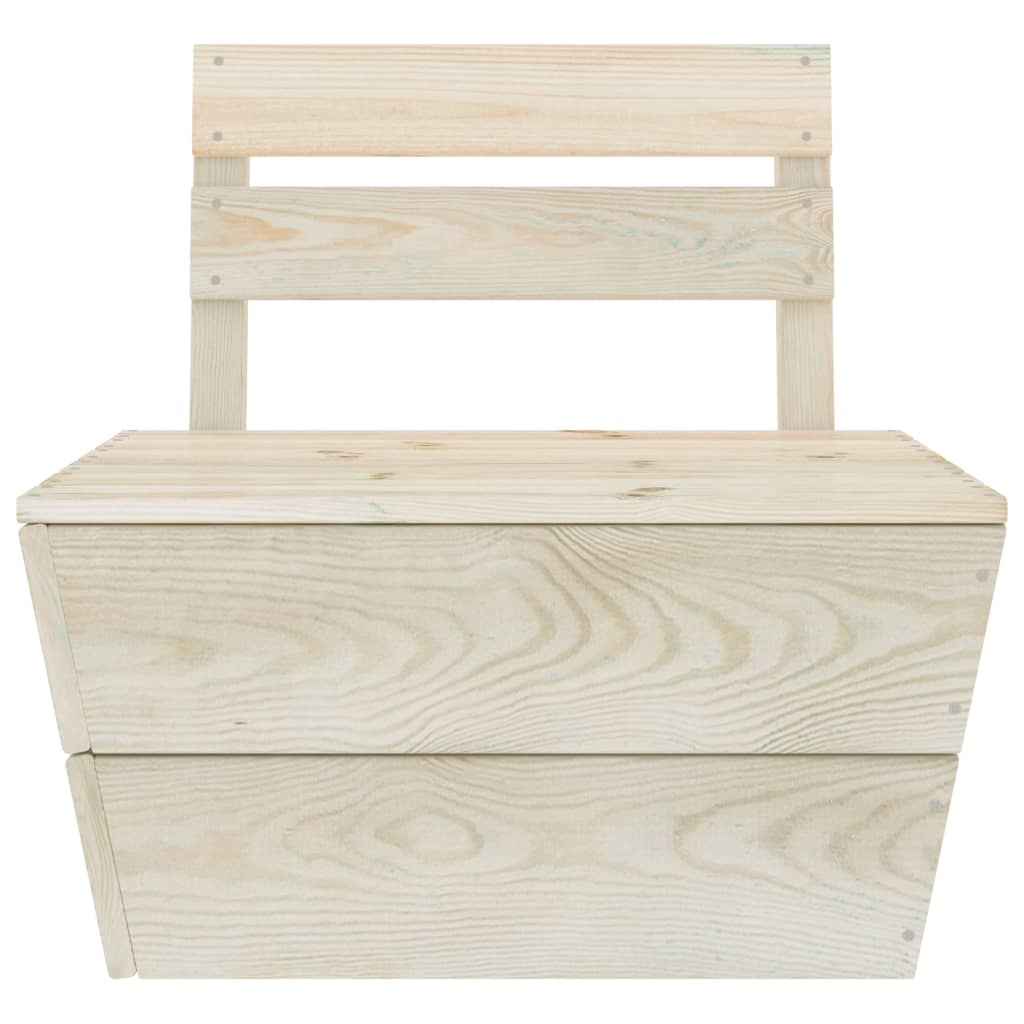 vidaXL Salon de jardin 4 pcs en palettes Bois de sapin imprégné