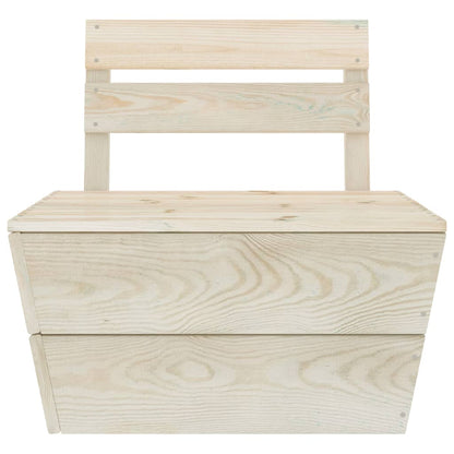 vidaXL Salon de jardin 4 pcs en palettes Bois de sapin imprégné