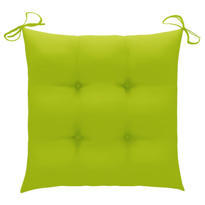 vidaXL Klappbare Gartenstühle 2 Stk. mit Kissen Massivholz Akazie