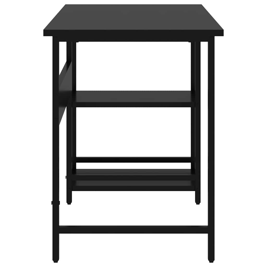 vidaXL Computertisch Schwarz 105x50x72 cm MDF und Metall