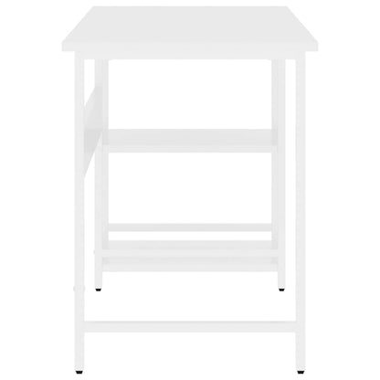 vidaXL Computertisch Weiß 105x50x72 cm MDF und Metall