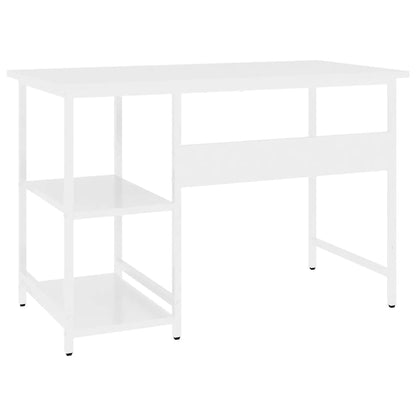 vidaXL Computertisch Weiß 105x50x72 cm MDF und Metall