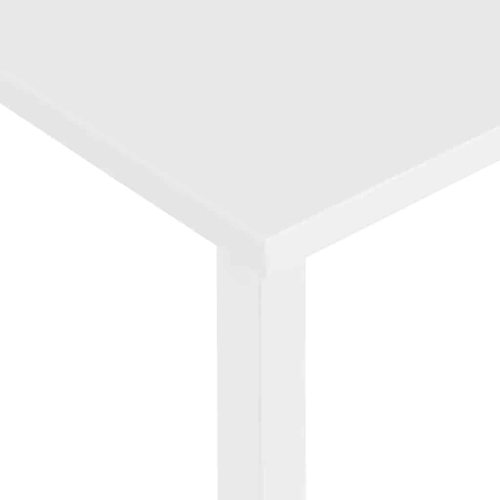 vidaXL Computertisch Weiß 105x50x72 cm MDF und Metall