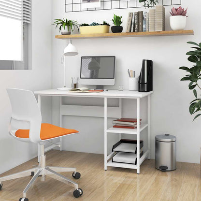 vidaXL Computertisch Weiß 105x50x72 cm MDF und Metall