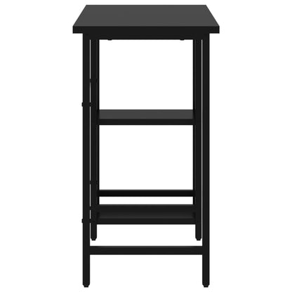 vidaXL Computertisch Schwarz 80x40x72 cm MDF und Metall