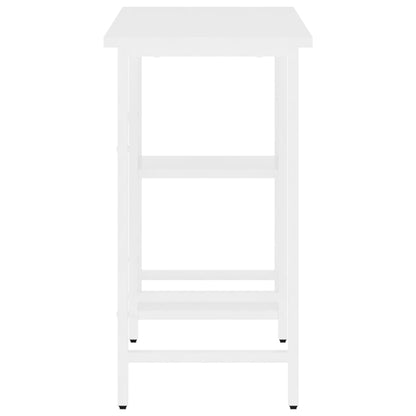 vidaXL Computertisch Weiß 80x40x72 cm MDF und Metall