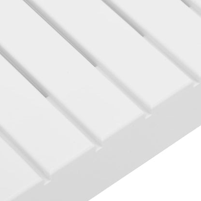 vidaXL Salon de jardin 4 pcs avec coussins plastique blanc