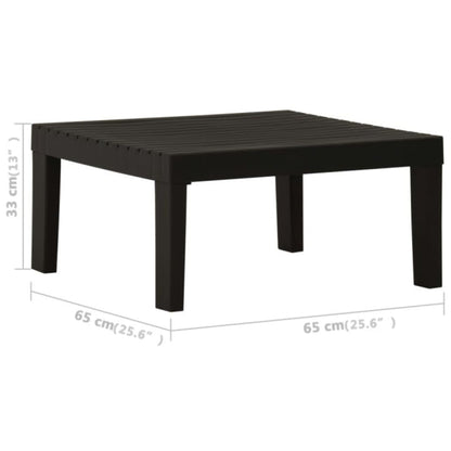 vidaXL Salon de jardin 4 pcs avec coussins Plastique Gris