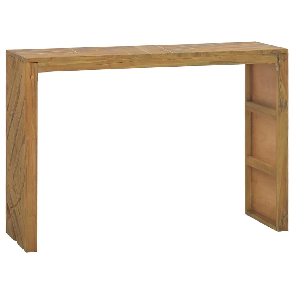 vidaXL Konsolentisch 110x35x75 cm Massivholz Teak