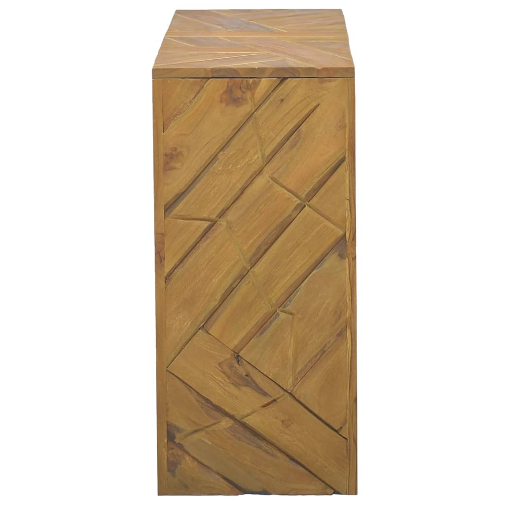 vidaXL Konsolentisch 110x35x75 cm Massivholz Teak