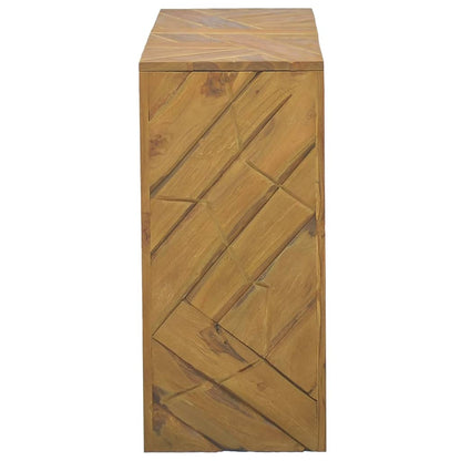 vidaXL Konsolentisch 110x35x75 cm Massivholz Teak