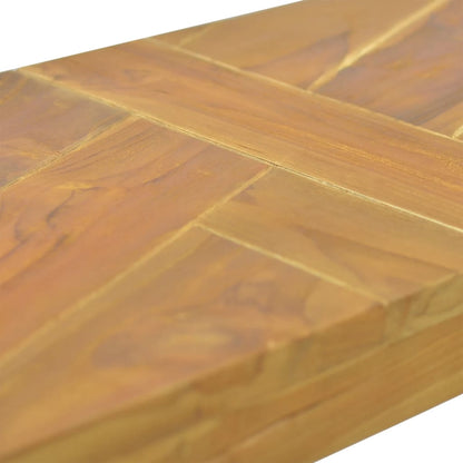 vidaXL Konsolentisch 110x35x75 cm Massivholz Teak