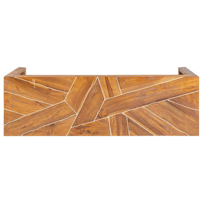 vidaXL Meuble TV 110x60x38 cm Bois de teck massif