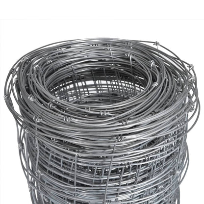 vidaXL Clôture de jardin en acier galvanisé 50x1,5 m Argenté