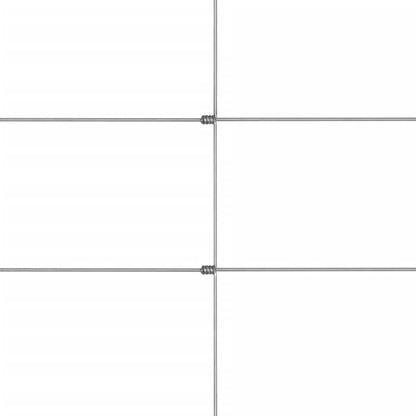 vidaXL Clôture de jardin en acier galvanisé 50x1,5 m Argenté