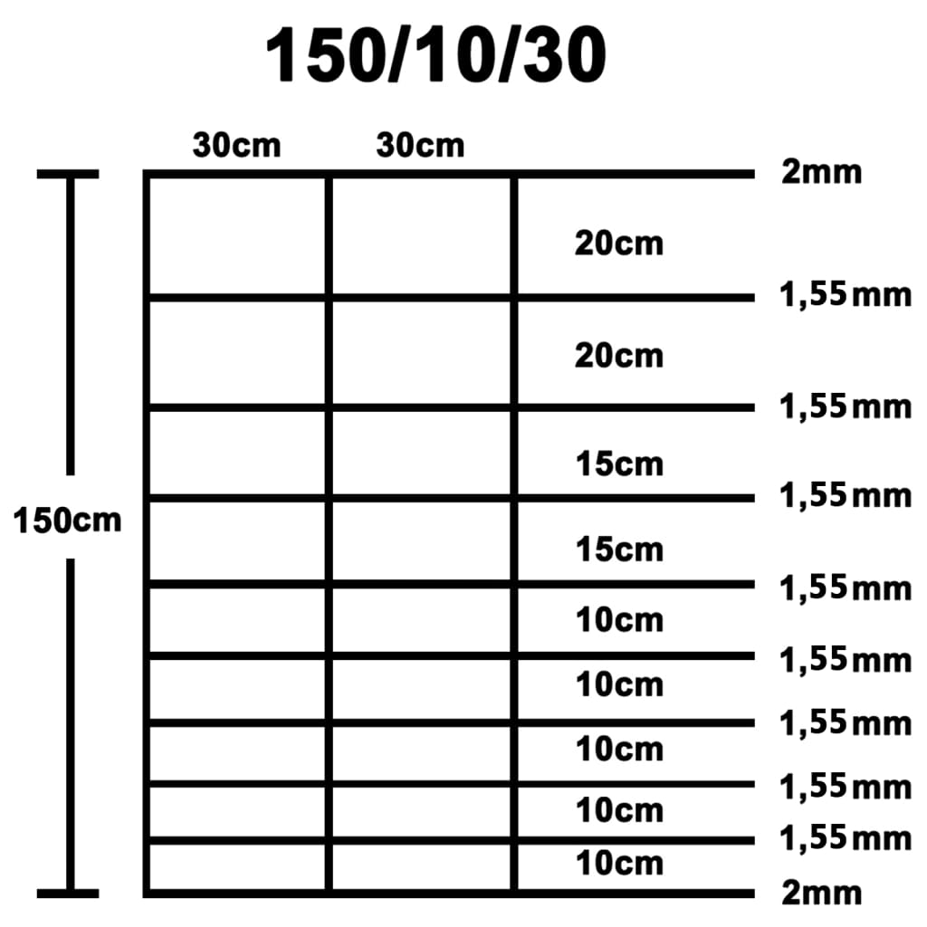 vidaXL Clôture de jardin en acier galvanisé 50x1,5 m Argenté