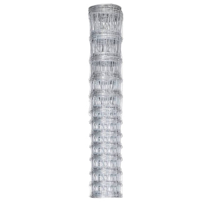 vidaXL Clôture de jardin en acier galvanisé 50 x 1,5 m Argentée