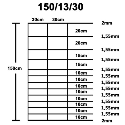 vidaXL Clôture de jardin en acier galvanisé 50 x 1,5 m Argentée