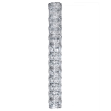 vidaXL Clôture de jardin en acier galvanisé 50x1,25 m Argenté