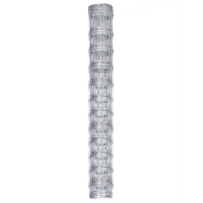vidaXL Clôture de jardin en acier galvanisé 50x1,25 m Argenté