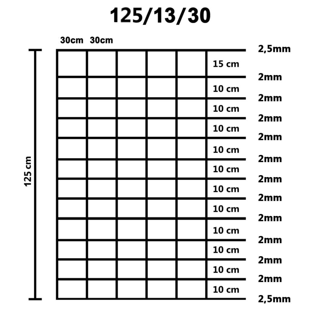 vidaXL Clôture de jardin en acier galvanisé 50x1,25 m Argenté
